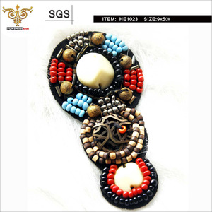 MIX-TOP-HE1023 Colorful beaded sandals for summer, bohemian style beading