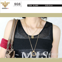 SUNSHINE-SL3065时尚哑金项链，时装饰链，厂家直销