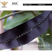 SUNSHINE-P1703狗牙组合织带、中间镂空菱形织带，厂家直销